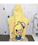 Children's bath towel with cap, Cape, water absorbent towel, baby cotton duck swimming bathrobe, bathing beach towel