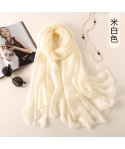 Manufacturers direct spring and summer sunscreen Dutch linen pure color scarves simple fashion beach sunscreen shawl glossy scarves