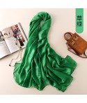 Manufacturers direct spring and summer sunscreen Dutch linen pure color scarves simple fashion beach sunscreen shawl glossy scarves