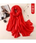 Manufacturers direct spring and summer sunscreen Dutch linen pure color scarves simple fashion beach sunscreen shawl glossy scarves