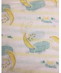 Musilin swaddling towel 110 * 120 newborn bath towel double layer gauze single baby nursing towel