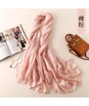 Manufacturers direct spring and summer sunscreen Dutch linen pure color scarves simple fashion beach sunscreen shawl glossy scarves