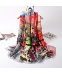 European and American autumn and winter new long silk scarf simulation silk satin sunscreen long towel beach towel trend shawl decoration spot