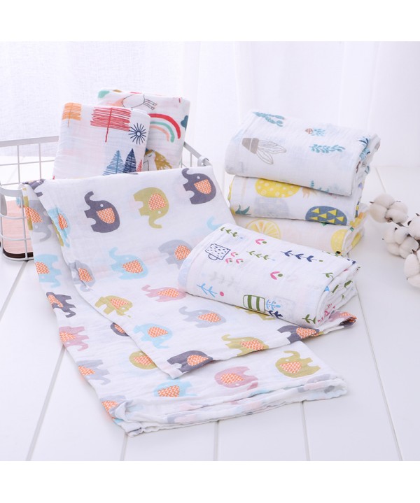 Musilin bandage baby swaddling towel bath towel double layer gauze bandage 110 * 120 newborn bath towel