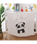 Combed cotton 6-layer gauze bath towel foam cotton baby bath towel cartoon single printing gauze cover quilt 105 * 105