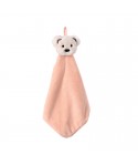 Hanging household kitchen cartoon coral velvet towel cute bear bathroom absorbent towel customized