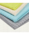 Factory direct weft knitted bright plaid fabric polyester / polyamide superfine fiber towel