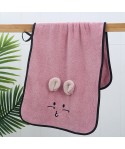 High density coral velvet washcloth creative cute rabbit ear absorbent towel lovers towel logo customization