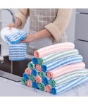 Factory direct selling cationic coral wool absorbent dishcloth oil free dishcloth kitchen cleaning towel dishcloth cleaning cloth