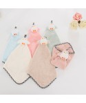 Hanging towel, coral velvet towel, kitchen towel, no hair falling, water absorbent microfiber square towel, children's towel