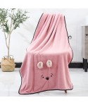 New high density coral velvet bath towel thickened soft absorbent cartoon rabbit ear beach towel supports one hair substitute