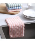 Factory direct selling cationic coral wool absorbent dishcloth oil free dishcloth kitchen cleaning towel dishcloth cleaning cloth