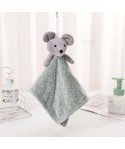 Cross border wholesale household bamboo fiber towel hanging cute coral velvet cartoon mouse kitchen towel