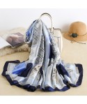 Korean spring simulation silk scarf women's summer office shawl elegant versatile sunscreen beach towel