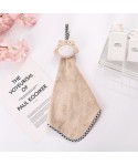 Household hanging cartoon coral velvet towel kitchen lovely chinchilla bathroom water absorbent towel customization