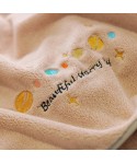 Factory wholesale men's and women's household adult bath towel pure cotton soft water absorbent not hair big bath towel coral velvet bath towel