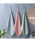 Dishcloth kitchen utensils dishcloth household water absorbent no hair off no oil degreasing towel lazy fish scale dishcloth