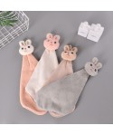 Household kitchen hanging cute rabbit towel coral velvet creative toilet water absorbent children towel