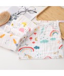 Cotton yarn multi-layer gauze square towel wash cotton high density 6-layer gauze large square towel 30 * 30 baby saliva towel wash face