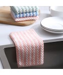 Oil free dishwashing cloth thickened water absorbent hand towel kitchen cleaning cloth dishwashing towel face small square towel does not lose hair