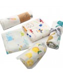 Musilin swaddling towel 110 * 120 newborn bath towel double layer gauze single baby nursing towel