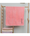 Mood towel creative embroidered words coral fiber bath towel thickened absorbent towel wholesale net red facial towel customization