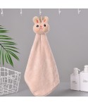 Household kitchen hanging cute rabbit towel coral velvet creative toilet water absorbent children towel