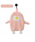 Kitchen household Penguin hanging hand towel cute cartoon children's hand towel super absorbent small towel for washing dishes