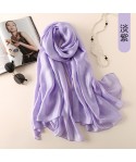 Manufacturers direct spring and summer sunscreen Dutch linen pure color scarves simple fashion beach sunscreen shawl glossy scarves