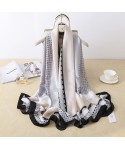 Classic Plaid new silk satin women's Korean version new simple wind Satin Long towel air conditioning shawl beach towel in stock