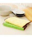 2 yuan store source kitchen cleaning towel fiber double-sided water absorbent dishcloth