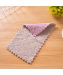 Coral cashmere dishcloth household kitchen dishcloth is soft and easy to clean