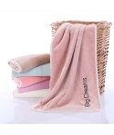 Creative embroidered coral velvet towel thickened absorbent towel wholesale net red couple facial towel custom logo