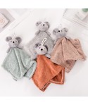 Cross border wholesale household bamboo fiber towel hanging cute coral velvet cartoon mouse kitchen towel