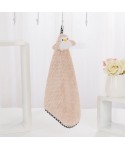 Hanging towel, coral velvet towel, kitchen towel, no hair falling, water absorbent microfiber square towel, children's towel