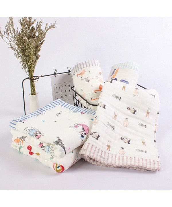 Wholesale baby cotton gauze bath towel newborn class a 6-layer gauze children's quilt bath towel gauze