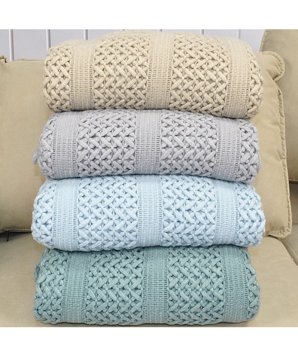 Amazon knitted blanket sofa blanket bed end tapestry wool blanket nap blanket bedroom decorative blanket 