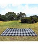 Amazon popular Leather Suede picnic mat outdoor camping damp proof picnic mat thickened beach mat