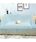 Amazon thickened knitting blanket Nordic sofa blanket hotel bed end blanket tassel shawl blanket cover blanket bed towel 