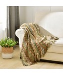 Ethnic storm Simia blanket knitting blanket air conditioning blanket thread blanket Sen women's blanket hotel sofa blanket drape 