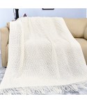 Amazon thickened knitting blanket Nordic sofa blanket hotel bed end blanket tassel shawl blanket cover blanket bed towel 