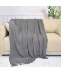 Bohemian Nordic knitted sofa blanket office tassel nap blanket knee blanket bed end blanket 