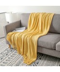 Amazon popular sofa blanket cover blanket bed end blanket knitting fine stripe blanket air conditioning blanket tassel nap blanket blanket 