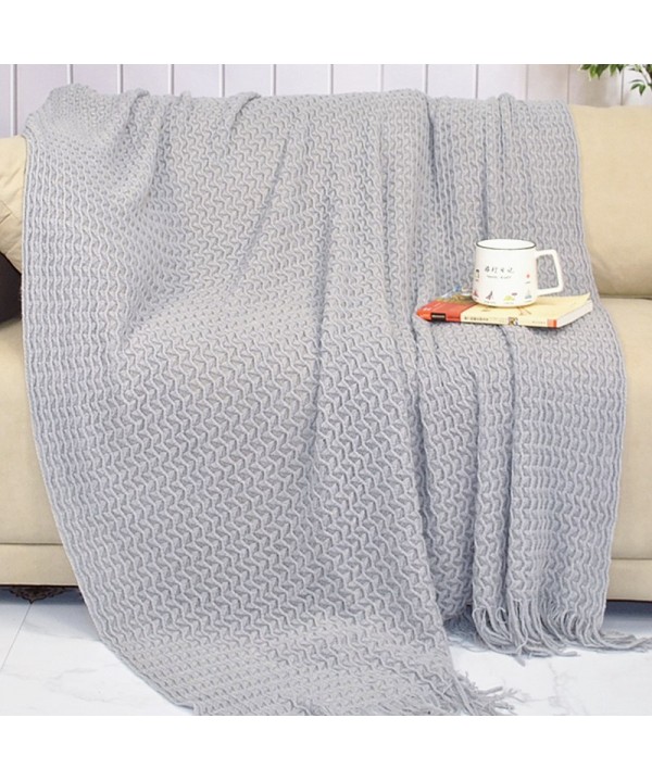 Bohemian Nordic knitted sofa blanket office tassel nap blanket knee blanket bed end blanket 