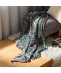 Bohemian blanket cover blanket spring and autumn air conditioning nap blanket bed end blanket bed end Blanket Sofa blanket 