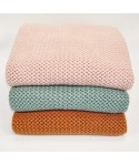 Amazon thickened knitting blanket Nordic sofa blanket hotel bed end blanket tassel shawl blanket cover blanket bed towel 