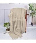 Bohemian Nordic knitted sofa blanket office tassel nap blanket knee blanket bed end blanket 