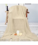 Amazon thickened knitting blanket Nordic sofa blanket hotel bed end blanket tassel shawl blanket cover blanket bed towel 