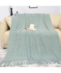 Amazon thickened knitting blanket Nordic sofa blanket hotel bed end blanket tassel shawl blanket cover blanket bed towel 