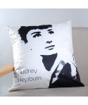 Digital printing goddess portrait black and white series flannel pillow cover sofa cushion car pillow